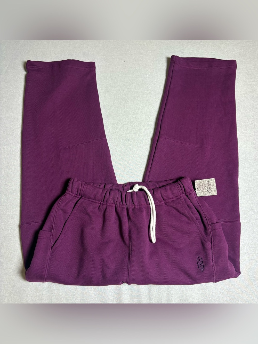 Free People Movement Top Score Cotton Pants Muleberry Size XS